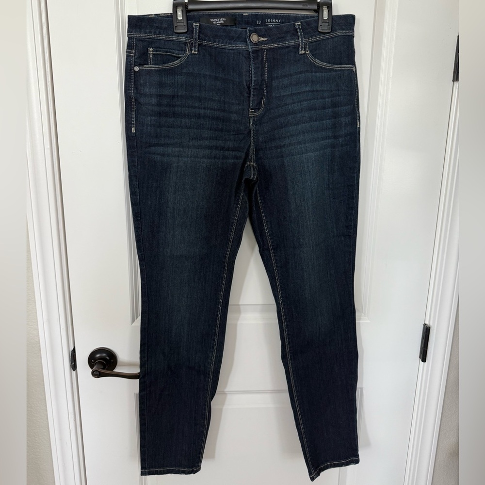 Simply Vera Vera Wang Blue Skinny Jeans